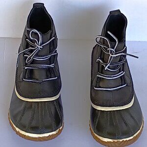 Sorel Out N About Duck Boots Sneaker Boots Waterproof Black Sz 9.5